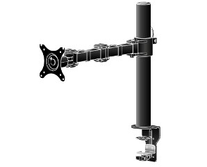 Iiyama DS1001C-B1 - Kit de montage - bras réglable - pour moniteur - noir - Taille d'écran : 10"-30" - montrable sur bureau - pour ProLite E2783QSU-B1, XU2495WSU-B1, XUB2495WSU-B1