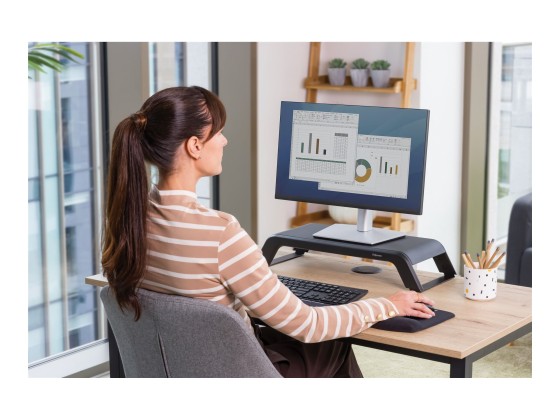 Fellowes Hana LT Monitor Support Black Noir