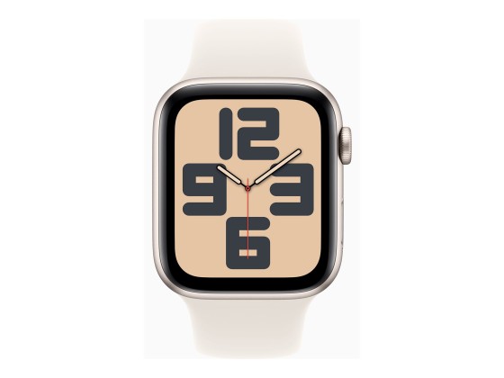 Apple Watch SE (GPS) - 2e génération - 44 mm - aluminium droit - montre intelligente avec bande sport - fluoroélastomère - droit - taille du bracelet : M/L - 32 Go - Wi-Fi 4, Bluetooth - 32.9 g