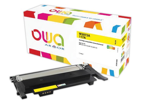 1 Toner Jaune équivalent HP W2072A - OWA
