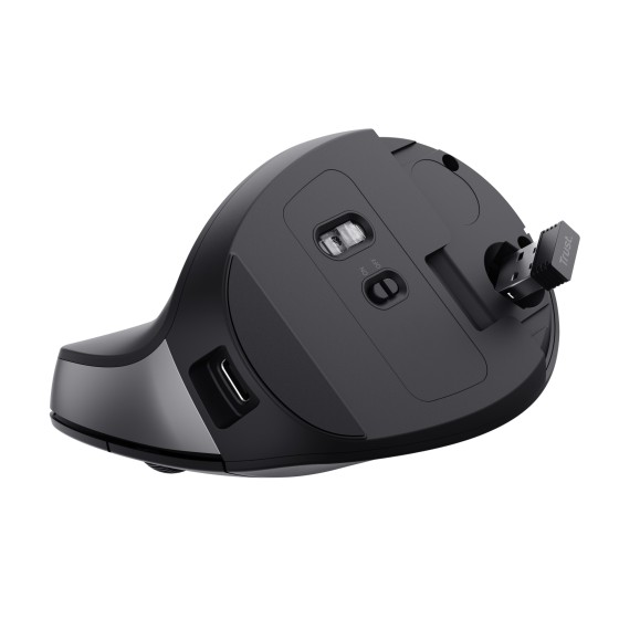 TRUST BAYO II Ergonomic Wireless Mouse Black