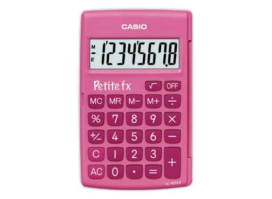 1 Calculatrice Casio petite FX rose