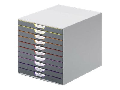 1 Module de classement 10 tiroirs  VARICOLOR gris
