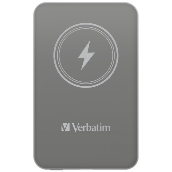 Verbatim Charge 'n' Go Lithium Polymère (LiPo) 5000 mAh Recharge sans fil Gris