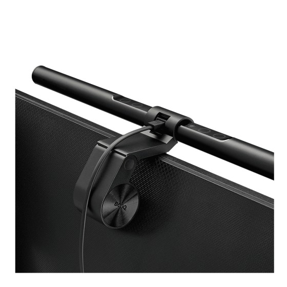 BenQ WiT Screenbar - Lampe de bureau - LED - système de fixation avec pince - 5 W - lumière blanche froide/douce - 2700-6500 K