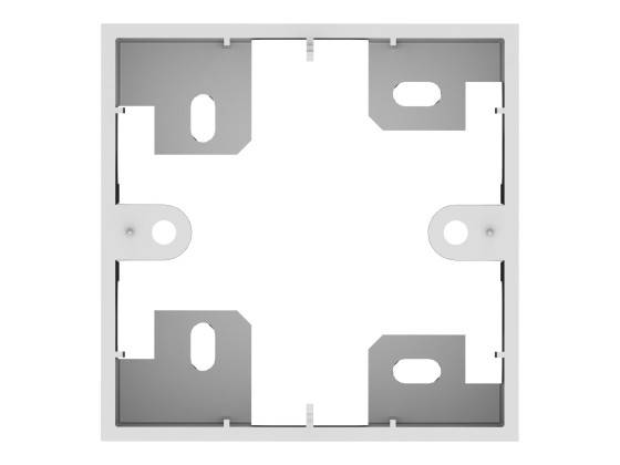 Boîtier de surface simple UK - boîtier de surface standard (pattress) 86 x 86 x 45 mm - plastique - blanc