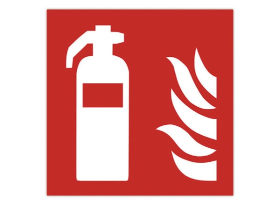 1 Adhésif sol anti-dérapant danger extincteur