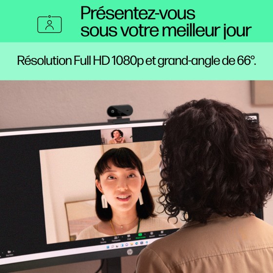 HP 320 - Webcam - couleur - 1920 x 1080 - USB