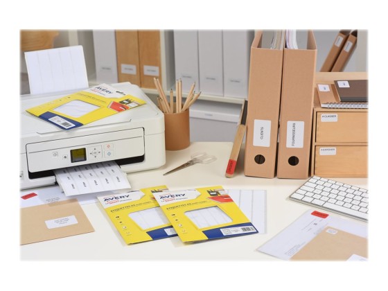 1 Etui de 48 étiquettes autocollantes 64x133 mm