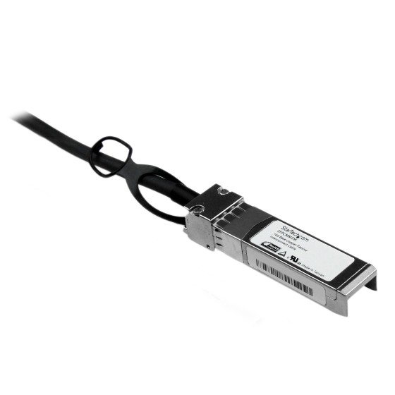 StarTech.com Câble réseau passif SFP+ 10 GbE à connexion directe twinax en cuivre de 1 m - Cordon SFP+ 10GBase-CU compatible Cisco - Câble à attache directe - SFP+ pour SFP+ - 1 m - twinaxial - pour P/N: ET10GSFP, PEX10000SFPI, PEX10GSFP4I, PEX20000SFPI