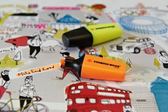 1 Lot de 5 surligneurs STABILO Boss Mini