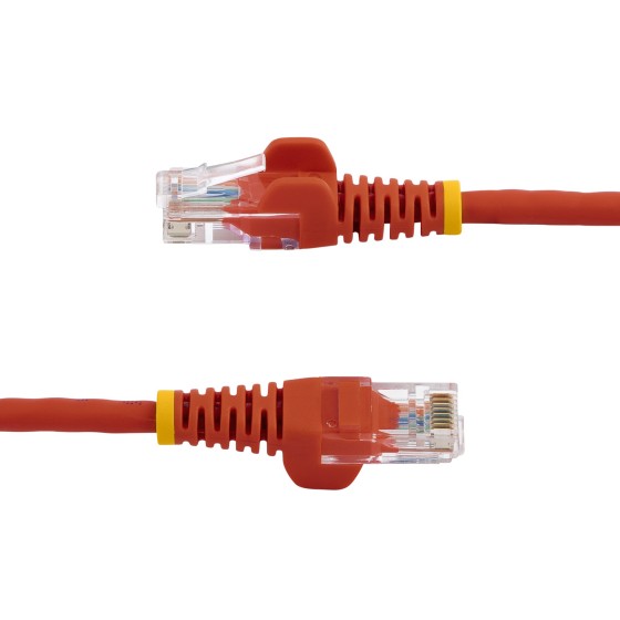 StarTech.com Câble réseau Cat5e UTP sans crochet - 5 m Rouge - Cordon Ethernet RJ45 anti-accroc - Câble patch - Câble réseau - RJ-45 (M) pour RJ-45 (M) - 5 m - UTP - CAT 5e - sans crochet, bloqué - rouge