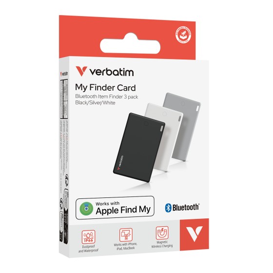 Verbatim My Finder Personnel Recherche Noir, Argent, Blanc