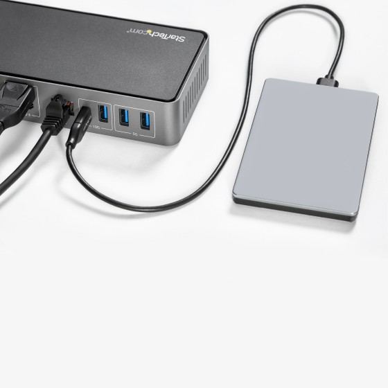 StarTech.com Dock USB-C & USB-A - Station d'Accueil Universelle à Triple Écran DisplayPort & HDMI 4K 60Hz - 85W Power Delivery, 6x USB Hub, GbE, Audio - USB 3.1 Gen 2 10Gbps (DK31C3HDPDUE) - Station d'accueil - USB-C - 3 x HDMI, 3 x DP - 1GbE - 85 Watt