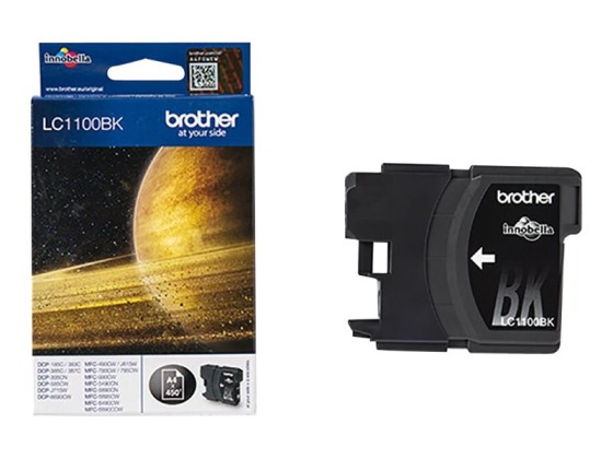 1 Cartouche BROTHER LC1100 noire