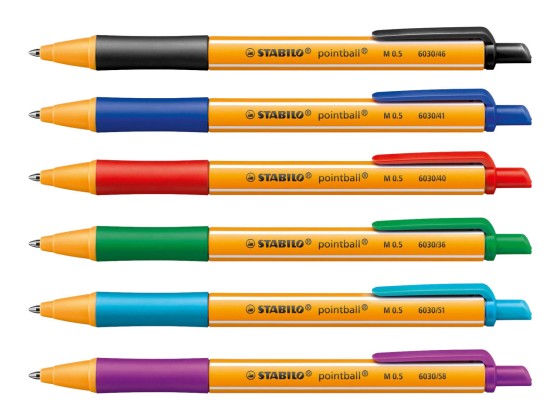 1 Etui de 6 Stylos à bille STABILO pointball