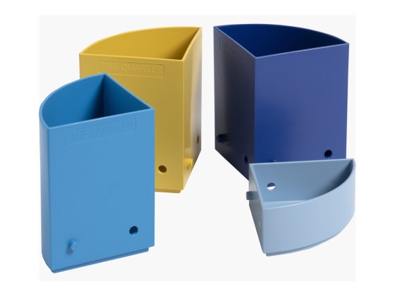1 Pot à crayons Quarter Bee Blue couleurs assorties