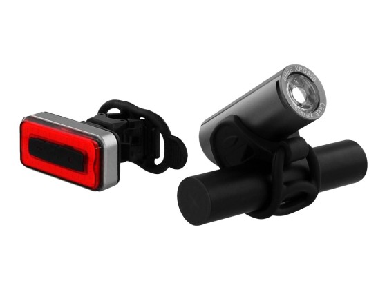 1 Kit d'éclairages LED vélo av/ar rechargeables en USB