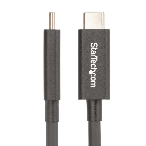 StarTech.com Câble Thunderbolt 4 Actif de 2m, 40Gps, 100W PD, Vidéo 4K/8K - Câble USB - 24 pin USB-C (M) pour 24 pin USB-C (M) - USB 3.2 Gen 2 / USB4 / Thunderbolt 3 / Thunderbolt 4 / DisplayPort 1.4a - 2 m - actif, Alimentation USB (100 W), débit de tran