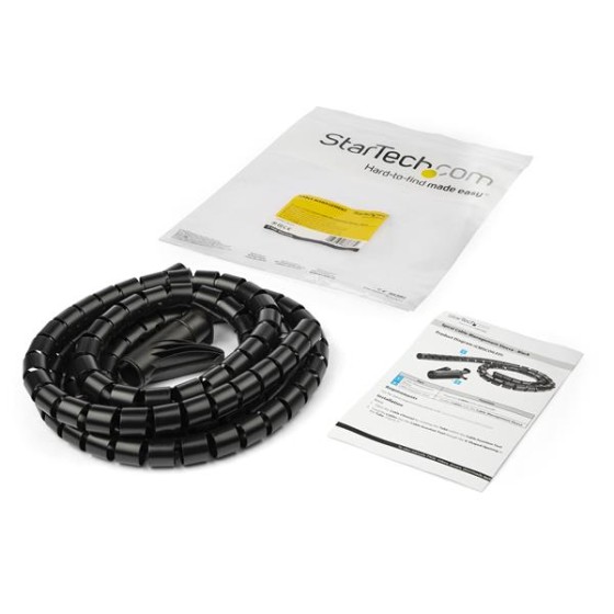 Voici une solution simple et rapide pour organiser vos câbles. Ce passe-câbles en spirale s''enroule autour de vos câbles pour dégager votre zone de travail, tout en protégeantvos câblesde l''abrasion. Les dimensions du passe-câbles extensible sont idéale