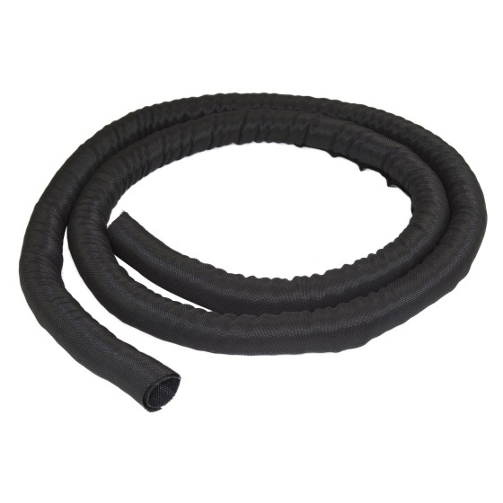 StarTech.com Passe-câble de 2 m - Gaine tressée auto-fermante - Gestionnaire de câbles en tissue trimmable (WKSTNCM) - Kit de gaines pour câbles - noir - 2 m
