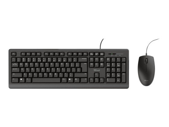 Trust Primo clavier Souris incluse Bureau USB AZERTY Français Noir