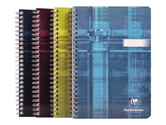 1 Cahier reliure spirale A5 180 pages ligné- couleur aléatoire