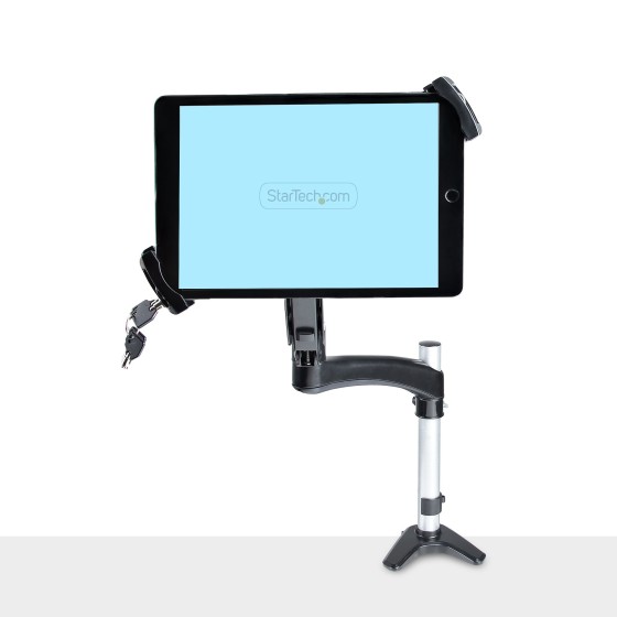 StarTech.com Adaptateur de Montage VESA Tablettes de 7,9 à 12,5", Antivol - Kit de montage (support de sécurité pour tablette, plaque lestée) - pour tablette - verrouillable - acier, plastique - noir - Taille d'écran : 7.9" - 12.5" - montable sur bras, mo