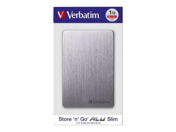 Verbatim Disque dur portable mince Store n Go ALU 1 To gris
