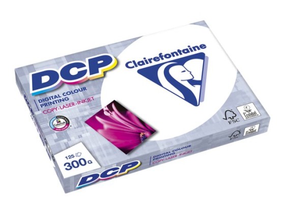 1 Ramette de 125 feuilles papier blanc laser CLAIREFONTAINE DCP A4 300g