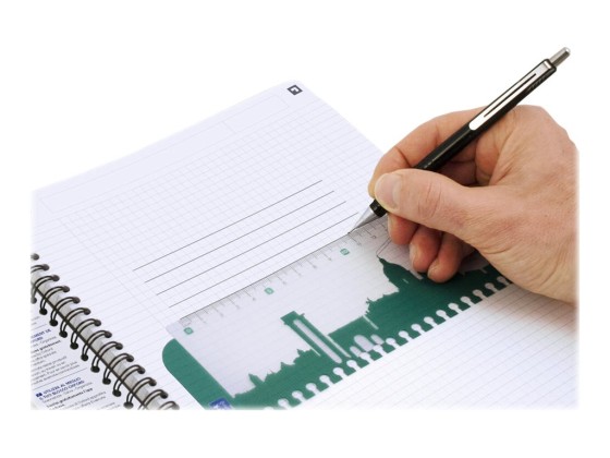 1 Cahier spirale Oxford Essentials A4, 5x5, 180 pages noir