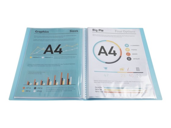 1 Protège-documents personnalisables Kreacover Pastel-20 poches - Assort