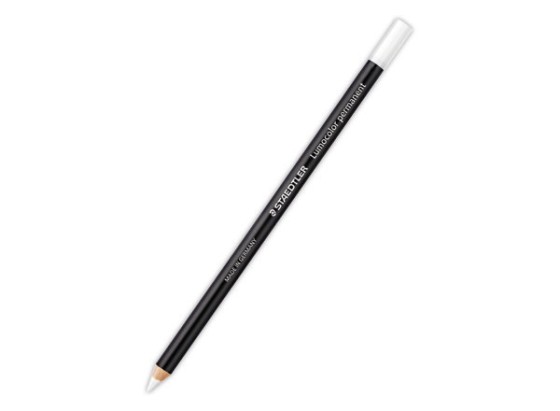 1 Boite de 12 Crayons marqueurs permanents Glasochrom STAEDTLER - Blanc