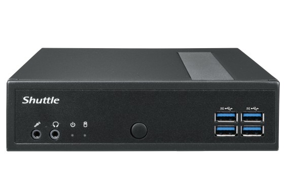 Shuttle XPC slim Barebone DL30N, Intel N100, 1x DDR5, 2x LAN (2x 2.5Gbit), 2xCOM,1xHDMI,1xDP, 1x VGA, fanless, fonctionnement permanent 24/7