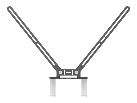 LOGITECH TV Mount For Video Bars Camera mount under-the-monitor mountable above-the-monitor mountable for Rally Bar