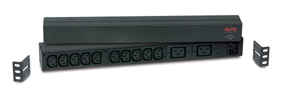 APC BANDEAU DE PRISES BASIQUES -IEC C20 EN ENTREE 10 SORTIE IEC C13 2 SORTIES IEC 19 - RACK 1U HORYSONTAL