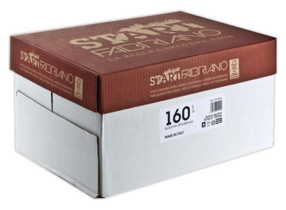 1 Pack de 200 Feuilles de papier dessin blanc format 29,7 x 42 cm - 160 g