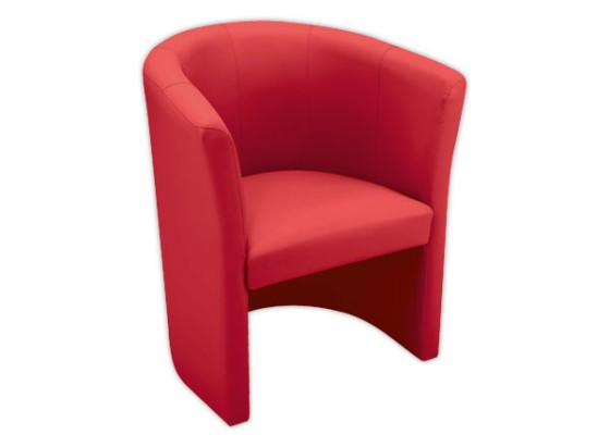 1 Siège une place simili cuir rouge