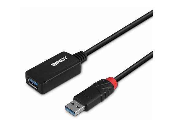 Lindy 43155 câble USB USB 3.2 Gen 1 (3.1 Gen 1) 5 m USB A Noir