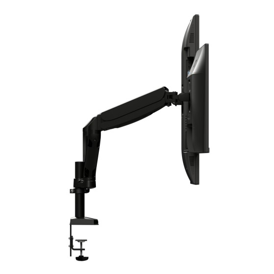 AOC AS110D0 bras réglable - pour 2 écrans LCD - alliage d'aluminium - Taille d'écran : jusqu'à 27 pouces - montrable sur bureau