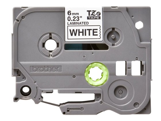 Brother TZe-211 label-making tape Black on white