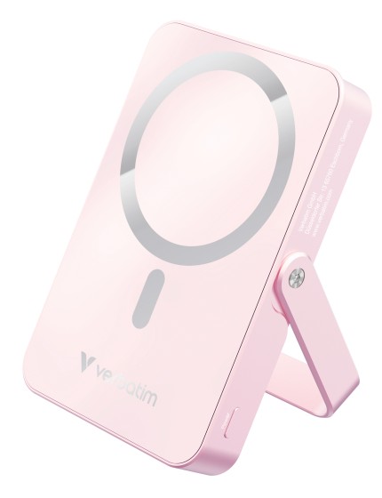 Verbatim Charge 'n' Go Magnetic Wireless Lithium Polymère (LiPo) 10000 mAh Recharge sans fil Rose