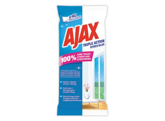 1 40 lingettes vitre Ajax