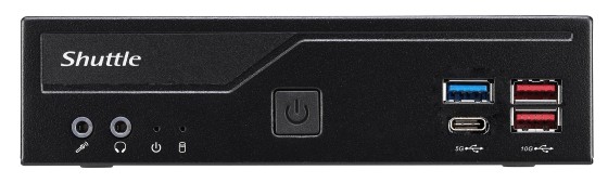 Shuttle XPC slim DH670V2 - Barebone - Slim-PC Socket LGA1700 - Intel H670 - pas de processeur - RAM 0 Go - UHD Graphics - Gigabit Ethernet, 2.5 Gigabit Ethernet - noir
