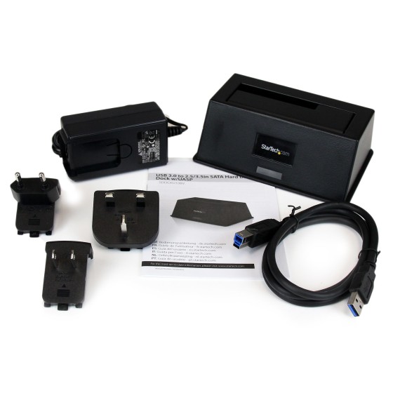 StarTech.com Station d'Accueil USB 3.0 Disque Dur / SSD SATA III 2,5" ou 3,5" avec UASP - Dock pour DD / SSD SATA 2,5" / 3,5" USB 3.0 - Contrôleur de stockage - 2.5", 3.5" - SATA 6Gb/s - USB 3.0 - pour P/N: SVA12M2NEUA, SVA12M5NA, USBDUP15, USBDUPE115, US