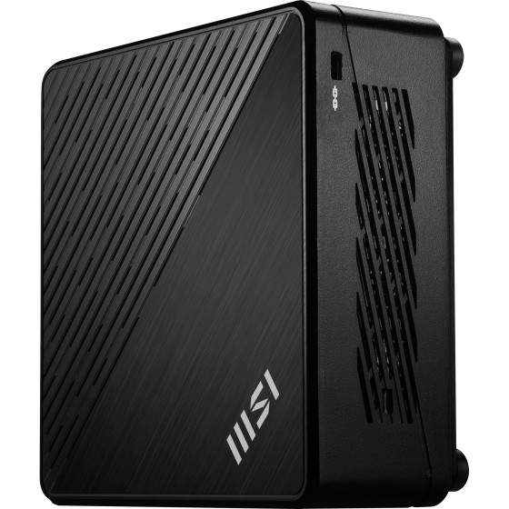 MSI Cubi 5 12M 003BEU - Barebone - mini PC 1 x Core i3 1215U - RAM 0 Go - Carte graphique Intel Iris Xe - IEEE 802.11ax (Wi-Fi 6E), Bluetooth 5.3, Gigabit Ethernet, 2.5 Gigabit Ethernet - noir