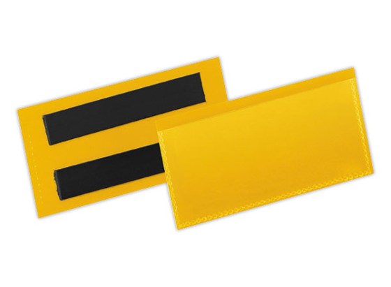 1 Lot de 50 Pochettes logistiques magnétiques 100x38 mm jaune DURABLE