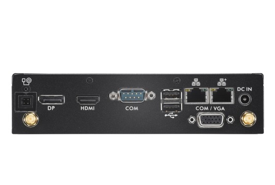 Shuttle XPC slim Barebone DS50U, Intel Celeron 7305, 2x LAN (1x 2.5Gbit ,1x 1Gbit), 1xCOM,1xHDMI,1xDP, 1x VGA, fanless, fonctionnement permanent 24/7