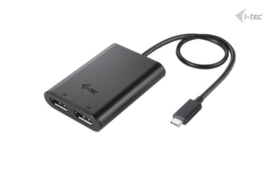 I-TEC USB-C Dual 4K/60Hz single 8K/30Hz DP Video Adapter 2x DP Port