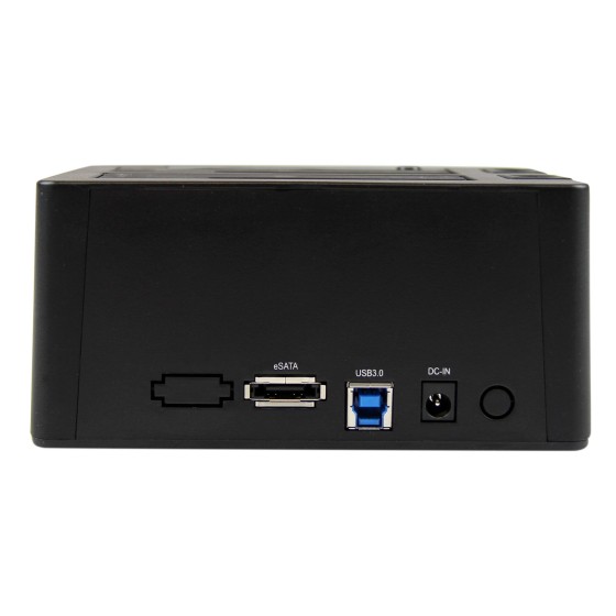 StarTech.com Dock pour Disque Dur 2 baies USB 3.0, eSATA à SATA 2,5/3,5" - Contrôleur de stockage - 2.5", 3.5" - SATA 6Gb/s - eSATA 6Gb/s, USB 3.0 - noir - pour P/N: SVA12M5NA